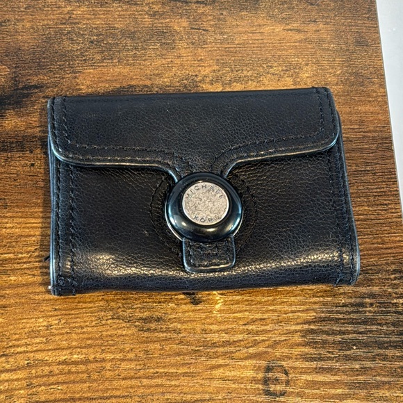 MK wallet Michael Kors, small black wallet with change pouch - Picture 1 of 8